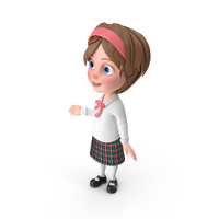 Cartoon Girl Talking PNG & PSD Images