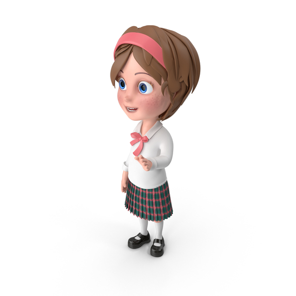 Cartoon Girl Talking PNG & PSD Images