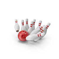 Bowling Ball and Pins PNG & PSD Images