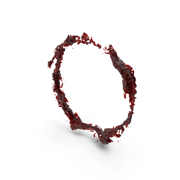Round Blood Splash PNG & PSD Images