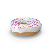 白甜甜圈PNG和PSD图像