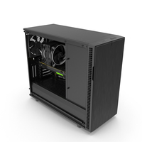 Full PC Case Open PNG & PSD Images