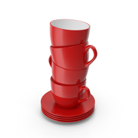 Stack of Coffee Cups PNG & PSD Images
