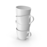 Small White Cup Stack PNG & PSD Images