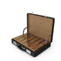 Briefcase of Gold Ingots PNG & PSD Images