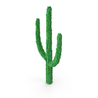Voxel Cactus PNG & PSD Images