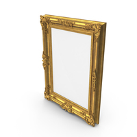 Golden Picture Frame PNG & PSD Images