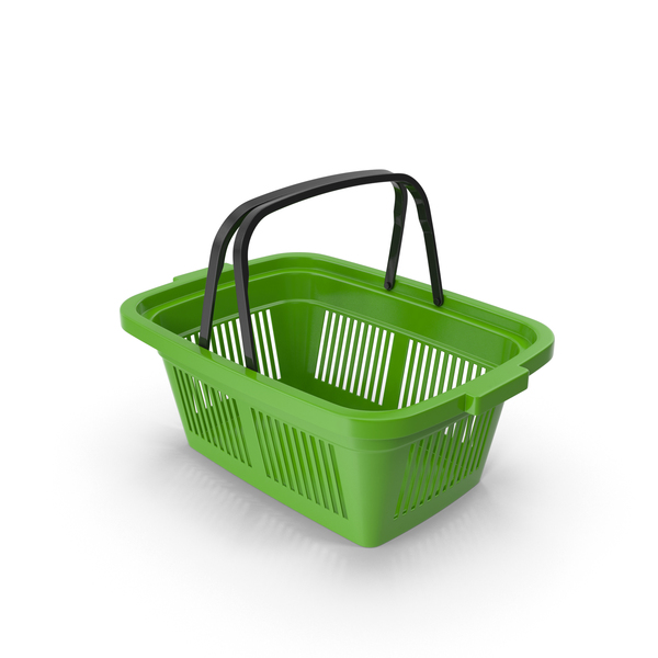 Plastic Shopping Basket PNG & PSD Images