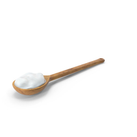 Wooden Spoon With Ice Cream PNG & PSD Images