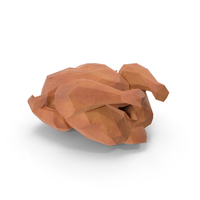Low Poly Roasted Turkey PNG & PSD Images