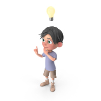 Cartoon Boy Jack Has An Idea PNG & PSD Images