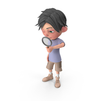 Cartoon Boy Jack Searching PNG & PSD Images