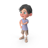 Cartoon Boy Jack Stopping PNG & PSD Images
