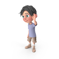 Cartoon Boy Jack Waving Hand PNG & PSD Images