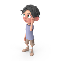 Cartoon Boy Jack Confused PNG & PSD Images