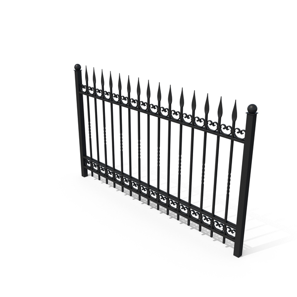 Wrought Iron Fence PNG & PSD Images