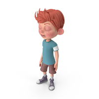 Cartoon Boy Charlie Bored PNG & PSD Images