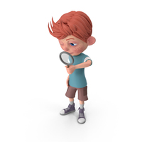 Cartoon Boy Charlie Searching PNG & PSD Images