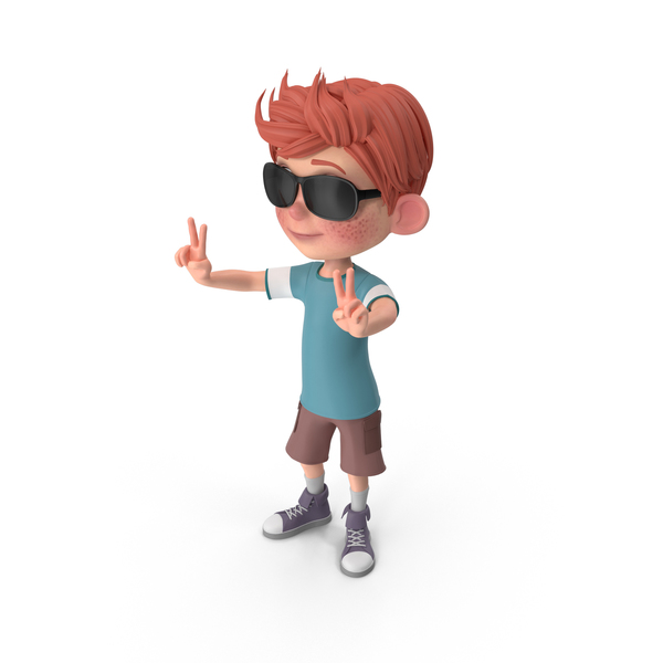 Cartoon Boy Charlie Wearing Sunglasses PNG Images & PSDs for Download |  PixelSquid - S11205333C