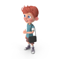 Cartoon Boy Charlie Traveling PNG & PSD Images