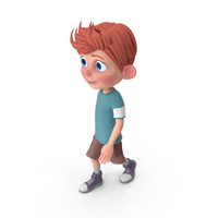 Cartoon Boy Charlie Walking PNG & PSD Images