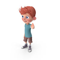 Cartoon Boy Charlie Waving PNG & PSD Images