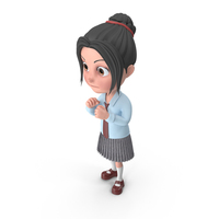 Cartoon Girl Emma Guarding PNG & PSD Images