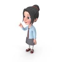 Cartoon Girl Emma Talking PNG & PSD Images