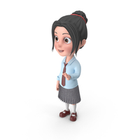 Cartoon Girl Emma Talking PNG & PSD Images