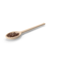 Wooden Spoon of Allspice Berries PNG & PSD Images