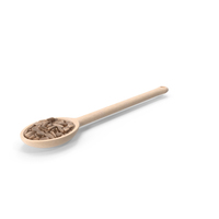 Wooden Spoon of Hulled Sunflower Seeds PNG & PSD Images