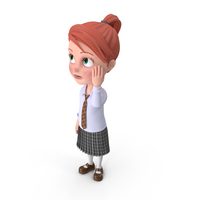 Cartoon Girl Grace Confused PNG & PSD Images
