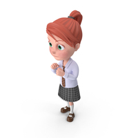 Cartoon Girl Grace Guarding PNG & PSD Images