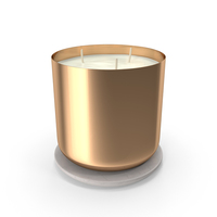 Scented Candle Big Metal Gold PNG & PSD Images