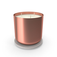 Scented Candle Big Metal Copper PNG & PSD Images