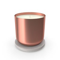 Scented Candle Small Metal Copper PNG & PSD Images