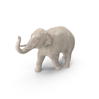Asian Elephant Statuette PNG & PSD Images