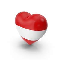 Austria Flag Heart PNG & PSD Images