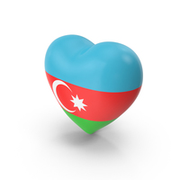 Azerbaijan Flag Heart PNG & PSD Images