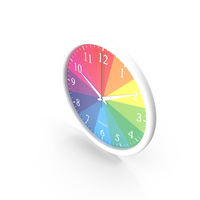 Rainbow Wall Clock PNG & PSD Images