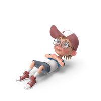 Cartoon Boy Harry Doing Crunches PNG & PSD Images