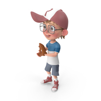 Cartoon Boy Harry Playing Baseball PNG & PSD Images