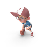 Cartoon Boy Harry Playing Rugby PNG & PSD Images