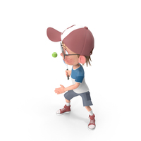 Cartoon Boy Harry Playing Tennis PNG & PSD Images