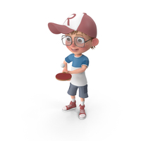 Cartoon Boy Harry Playing Table Tennis PNG & PSD Images