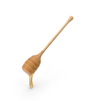 Honey Dipper With Honey PNG & PSD Images