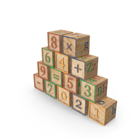 Alphabet Blocks PNG & PSD Images
