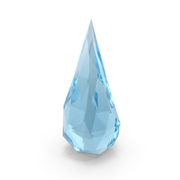 Low Poly Water Drop PNG & PSD Images