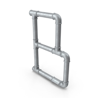 Galvanized Pipe Letter B PNG & PSD Images
