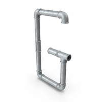 Galvanized Pipe Letter G PNG & PSD Images